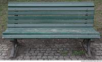 bench wooden green 0001